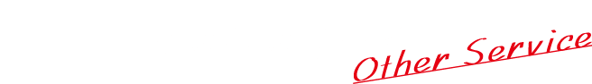 その他のサービス Other Service